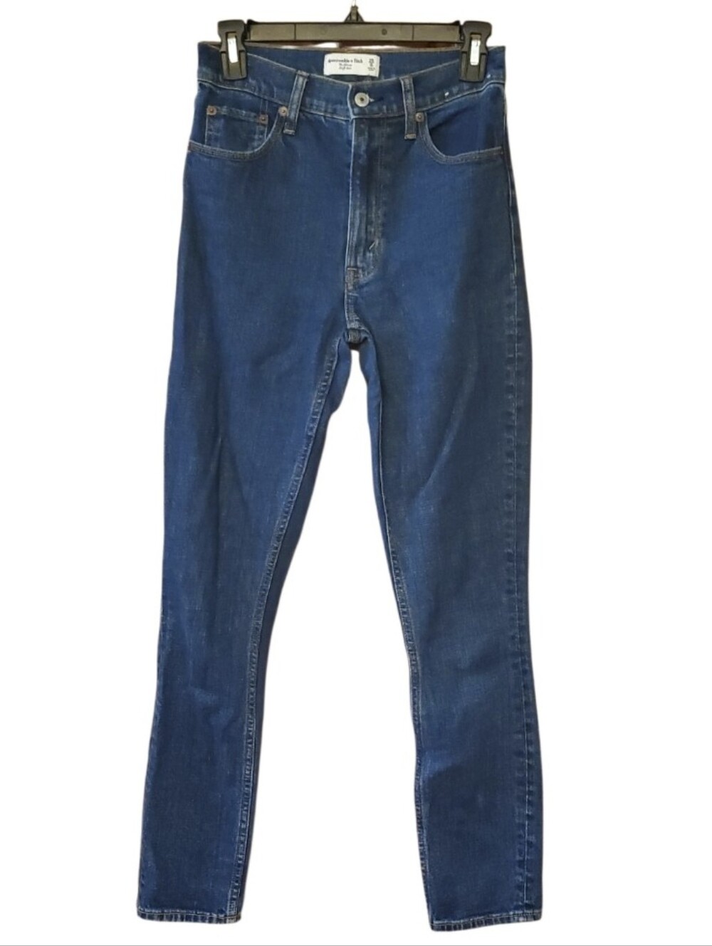 Abercrombie & Fitch Dark Blue The Skinny High Rise Jeans Size 25